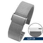 Steel Dive Shark Mesh Milanese Watch Bracelet Strap – 20mm/22mm/24mm for Breitling, Omega - STRAPS