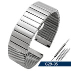 Steel Dive Shark Mesh Milanese Watch Bracelet Strap – 20mm/22mm/24mm for Breitling, Omega - STRAPS