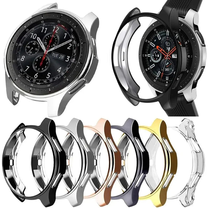TPU Plated Screen Protector Case for Samsung Galaxy Watch 46/42mm & Gear S3 - Bumper Cover - STRAPS