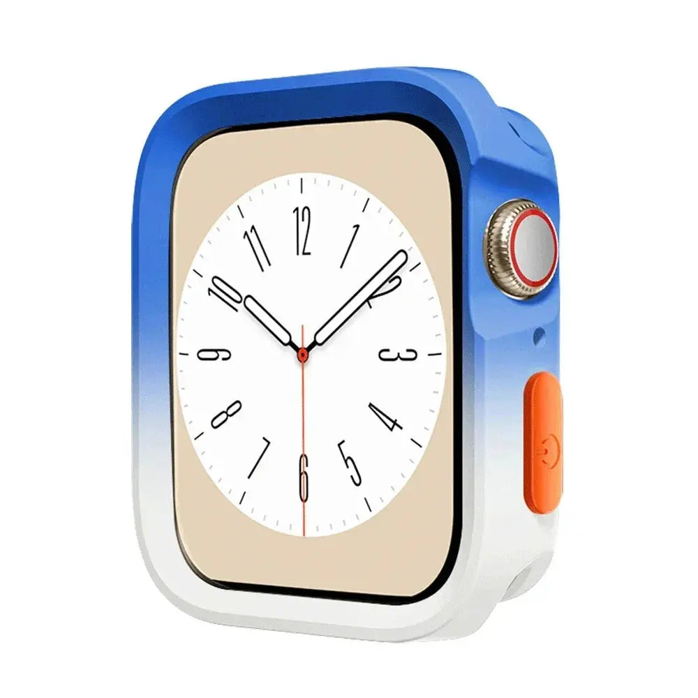 TPU Screen Protector & Bumper Case for Apple Watch 9/8/7/SE/6/5/4/3 - 40-45mm - STRAPS
