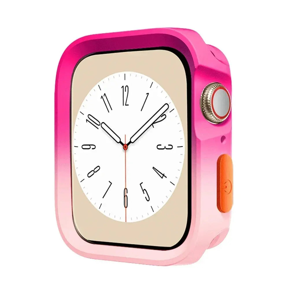 TPU Screen Protector & Bumper Case for Apple Watch 9/8/7/SE/6/5/4/3 - 40-45mm - STRAPS