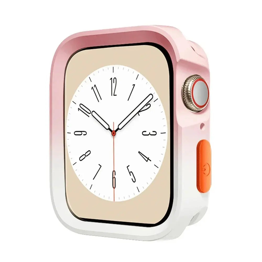 TPU Screen Protector & Bumper Case for Apple Watch 9/8/7/SE/6/5/4/3 - 40-45mm - STRAPS