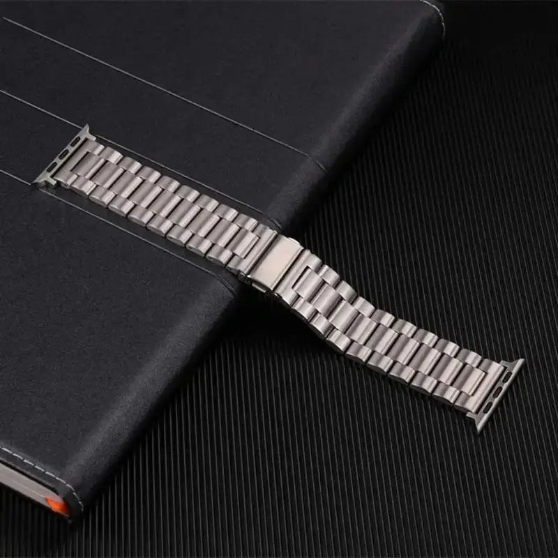 Three-Bead Stainless Steel Band for Apple Watch (All Series & Sizes) STRAPS