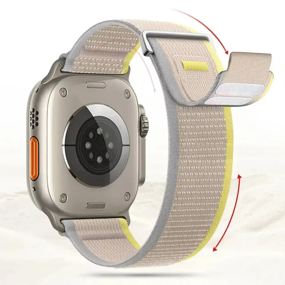 Trail Loop Nylon Strap For Apple Watch Ultra 2, Series 10, 9, 8, 7, SE, and More – Breathable Sports Wristband STRAPS