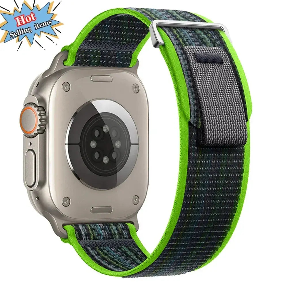 Trail Loop Nylon Strap For Apple Watch Ultra 2, Series 10, 9, 8, 7, SE, and More – Breathable Sports Wristband STRAPS