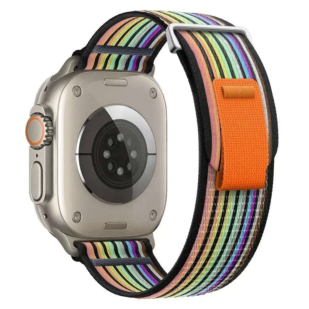 Trail Loop Nylon Strap For Apple Watch Ultra 2, Series 10, 9, 8, 7, SE, and More – Breathable Sports Wristband STRAPS