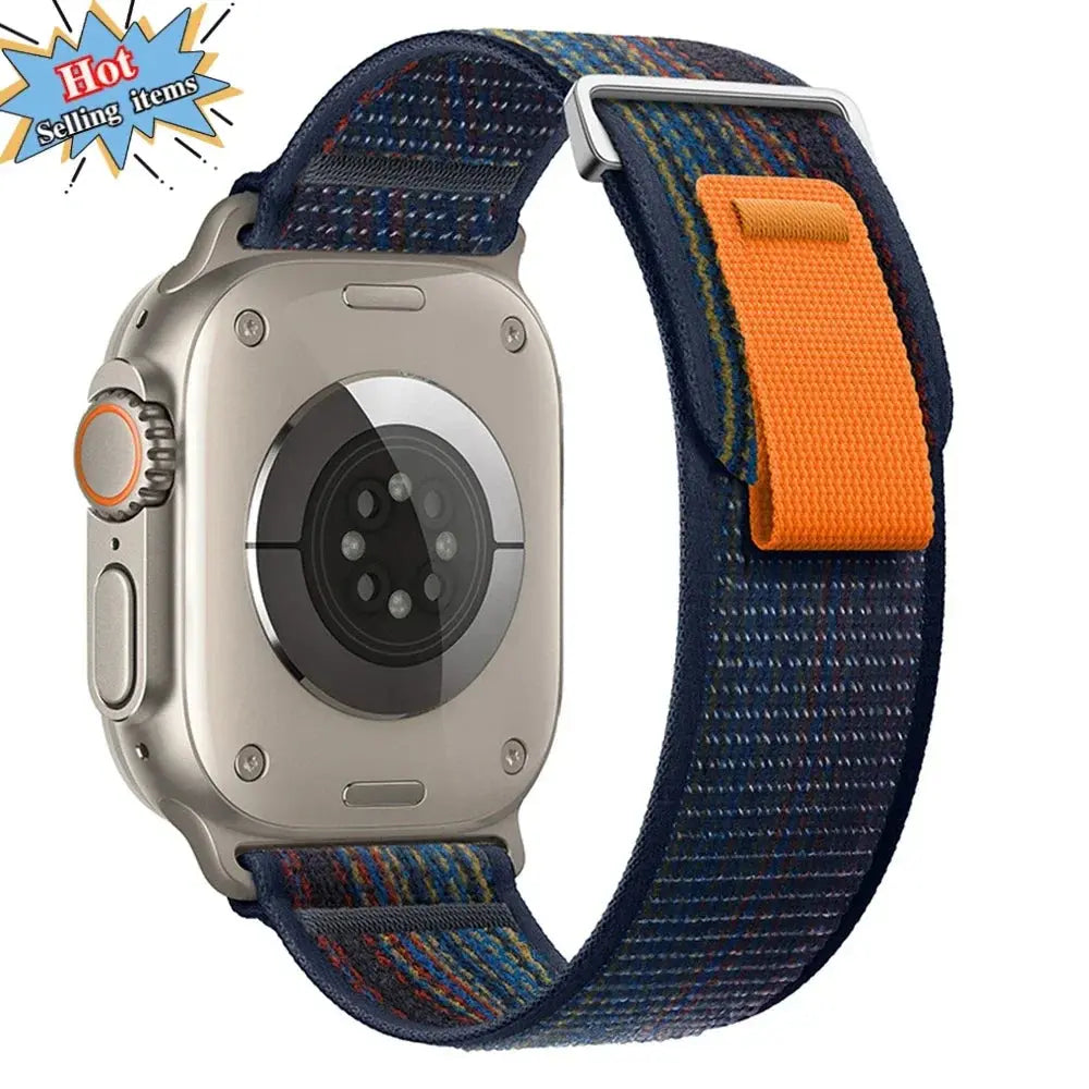 Trail Loop Nylon Strap For Apple Watch Ultra 2, Series 10, 9, 8, 7, SE, and More – Breathable Sports Wristband STRAPS