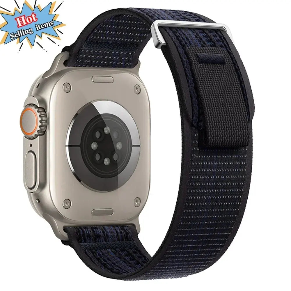 Trail Loop Nylon Strap For Apple Watch Ultra 2, Series 10, 9, 8, 7, SE, and More – Breathable Sports Wristband STRAPS