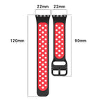 Two-Tone Silicone Strap for Samsung Galaxy Fit 3 – Breathable & Replaceable Wristband - STRAPS