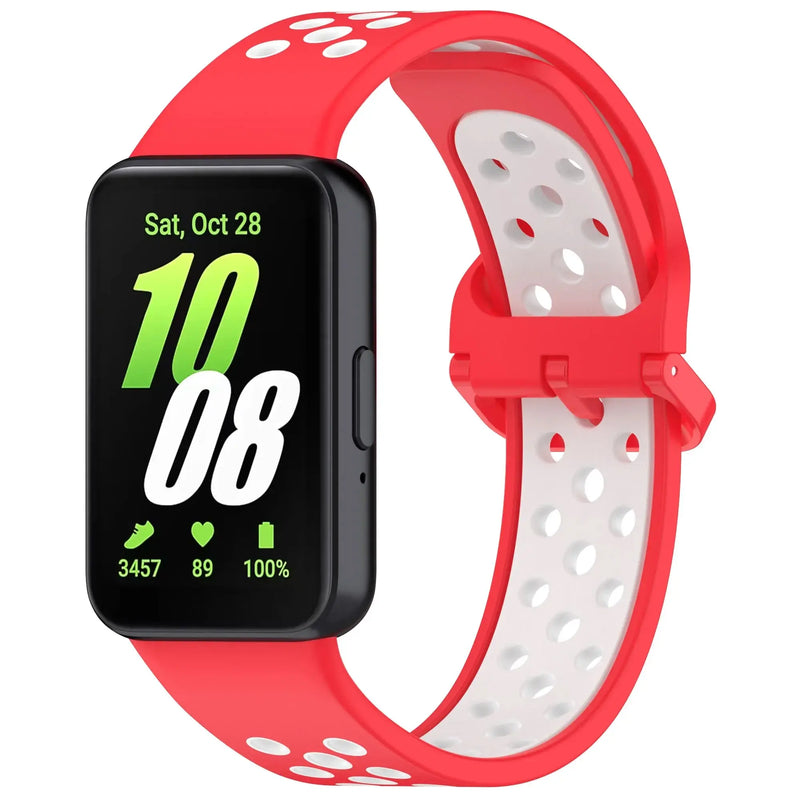 Two-Tone Silicone Strap for Samsung Galaxy Fit 3 – Breathable & Replaceable Wristband - STRAPS