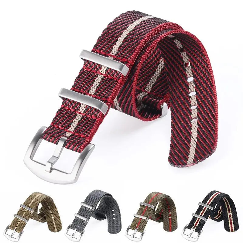 Universal Military Nylon Strap for Omega 007, Seiko SKX007 Premium Fabric Watch Band for Men & Women - STRAPS