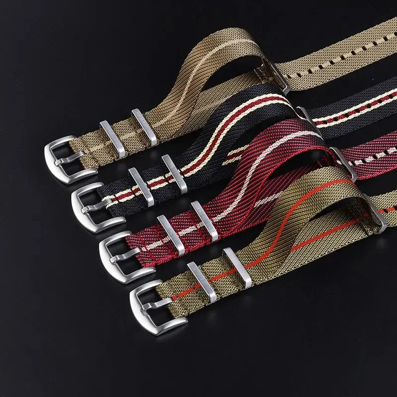 Universal Military Nylon Strap for Omega 007, Seiko SKX007 Premium Fabric Watch Band for Men & Women - STRAPS