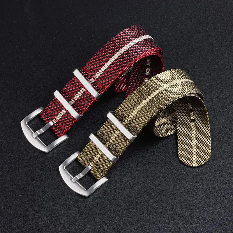 Universal Military Nylon Strap for Omega 007, Seiko SKX007 Premium Fabric Watch Band for Men & Women - STRAPS