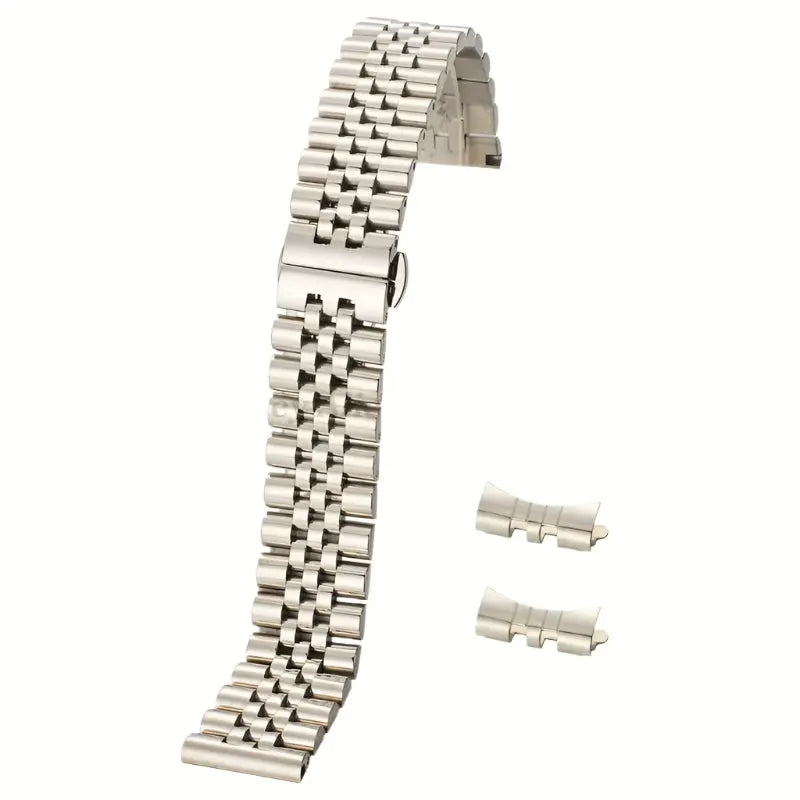 Versatile Stainless Steel Watch Band 12 to 22mm Hollow Arc Bracelet - STRAPS