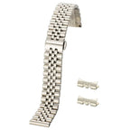 Versatile Stainless Steel Watch Band 12 to 22mm Hollow Arc Bracelet - STRAPS