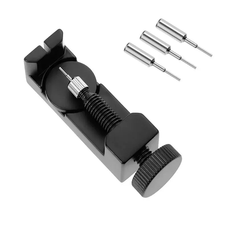 Watch Band Link Pin Remover Tool Kit with 3 Extra Pins, Metal, Fits up to 30mm Bands - STRAPS