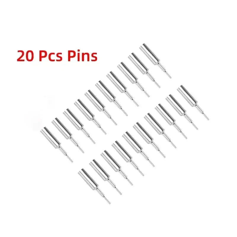 Watch Band Link Pin Remover Tool Kit with 3 Extra Pins, Metal, Fits up to 30mm Bands - STRAPS