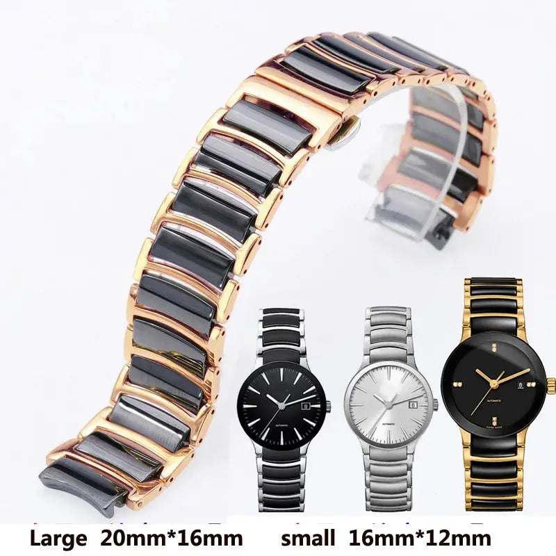 Watch Strap for Rado CENTRIX R30927722 Series – Fine Steel & Ceramic Design - STRAPS