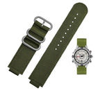 Waterproof Canvas Watchband for TIMEX T2N720, T2N721, TW2R55500 - 24*16mm Sports Strap - STRAPS