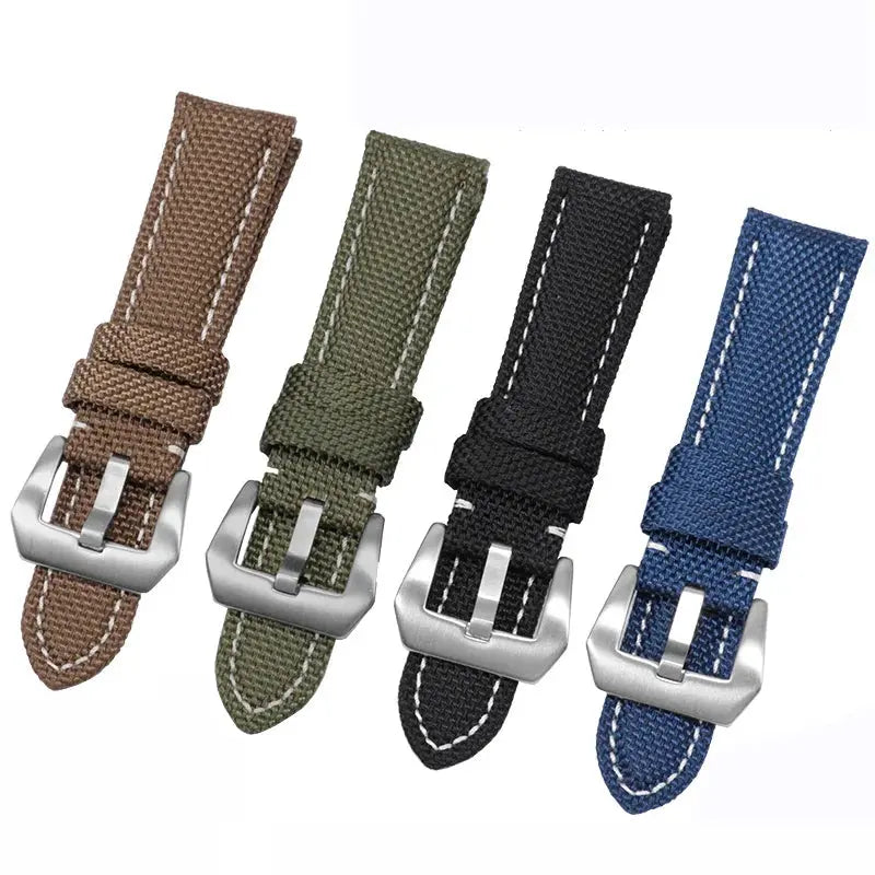 Waterproof Nylon Sport Watchband for Panerai Diesel – 22mm, 24mm, 26mm Genuine Leather Strap - STRAPS