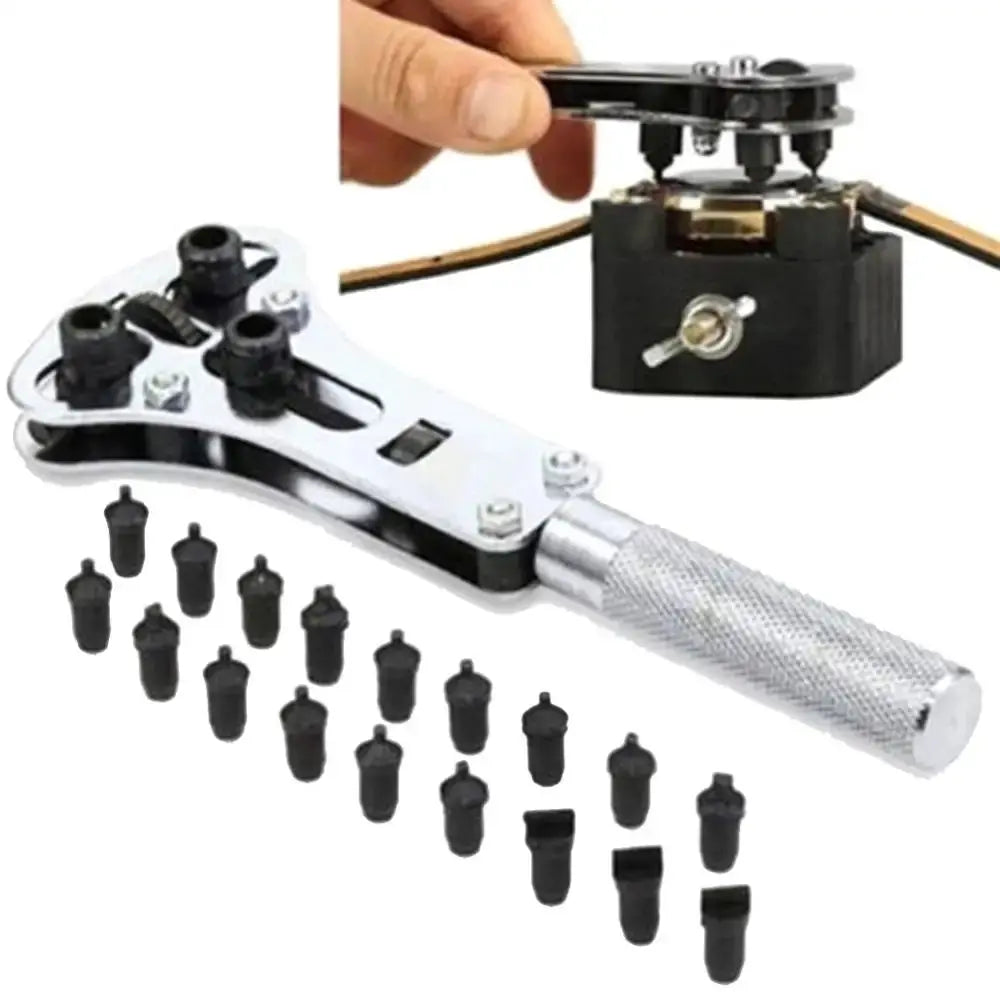 Waterproof Screw Watch Case Opener, Adjustable Wrench, Steel, Repair Tool - STRAPS